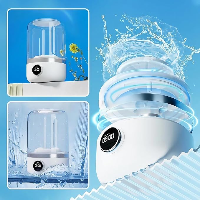 Mini Lavadora Portátil – Lava tu ropa en cualquier lugar (1L)