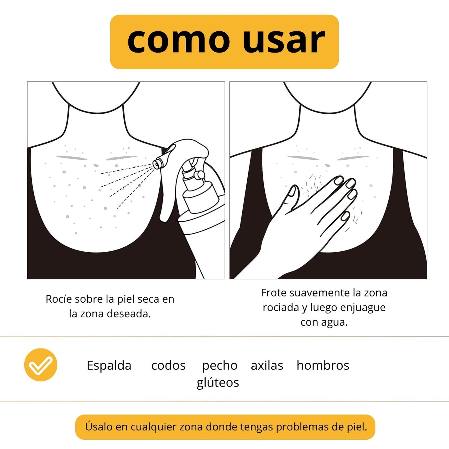 Peel Shot – Spray Corporal Exfoliante con Ácido Kójico y Cúrcuma