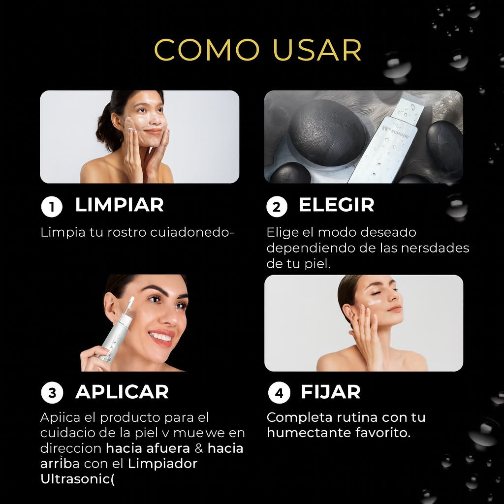 Limpiador facial ultrasónico
