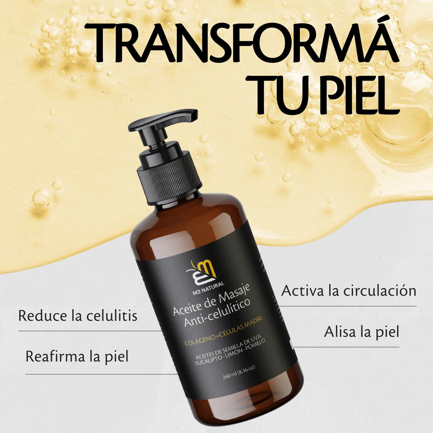 Aceite Reafirmante Anti-celulítico 240 ml